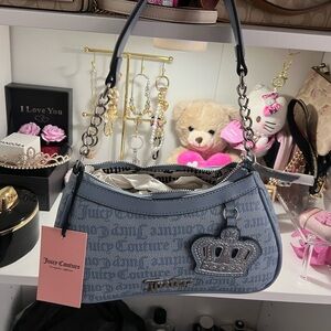 Juicy Couture Dusty Blue Fresh Take Shoulder Bag